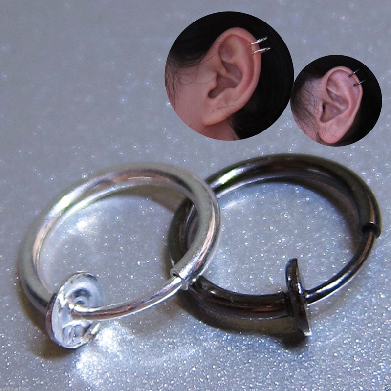 2_LNRRABC-2pcs-Invisible-No-Ear-Hole-Earrings-Clip-Nose-Ring-Belly-Button-Ring-For-Punk-Wind