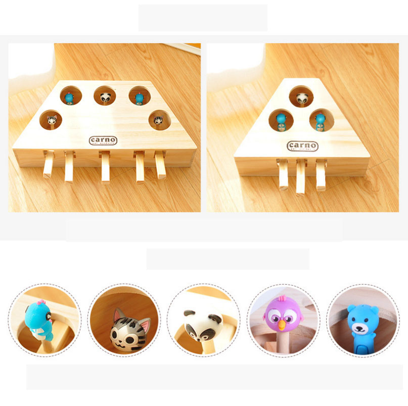 4_HIPET-Interactive-Wooden-Cat-Toys-Funny-Pet-Cat-Hunt-Toy-Kitten-Educational-3-5-holed-Mouse