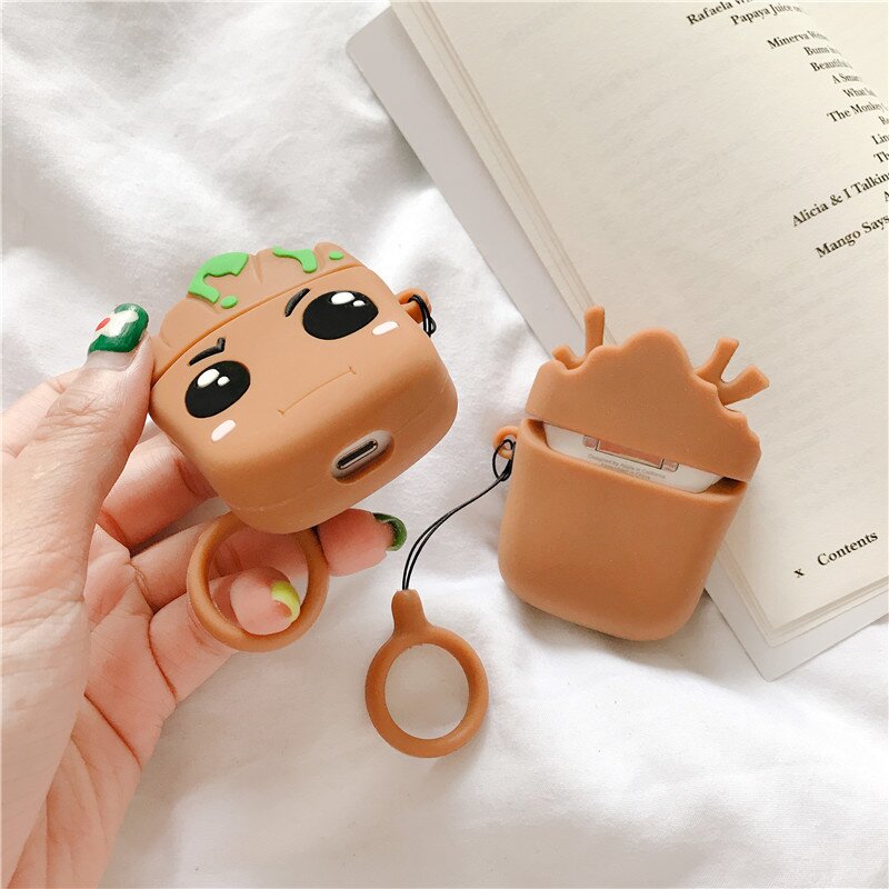 2_3D-Cute-Cartoon-Marvel-Groot-Trees-Baby-Headphone-Cases-For-Apple-Airpods-1-2-Lovely-Silicone